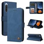 For Sony Xperia 10 V Skin Feel Life Tree Metal Button Leather Phone Case(Blue)