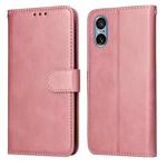 For Sony Xperia 5 V Classic Calf Texture Flip Leather Phone Case(Rose Gold)