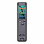 H22 Smart Color Screen Noise Reduction Voice Recorder, Capacity:8GB(Black)