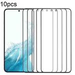 For Samsung Galaxy S22 SM-S901B 10pcs Front Screen Outer Glass Lens with OCA Optically Clear Adhesive