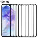 For Samsung Galaxy A55 SM-A556B 10pcs Front Screen Outer Glass Lens with OCA Optically Clear Adhesive