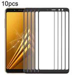 For Samsung Galaxy A8 2018 SM-A530F 10pcs Front Screen Outer Glass Lens with OCA Optically Clear Adhesive