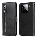 For Xiaomi 15 Fashion Calf Texture Zipper Leather Phone Case(Black)