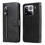 For Xiaomi 15 Pro Fashion Calf Texture Zipper Leather Phone Case(Black)