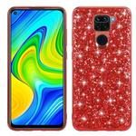 For Xiaomi Redmi Note 9 / 10X 4G Glitter Powder Shockproof TPU Protective Case(Red)