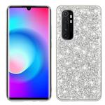 For Xiaomi Note 10 Lite Glitter Powder Shockproof TPU Protective Case(Silver)