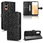 For Fujitsu Arrows F-51E We2 Honeycomb Dot Texture Leather Phone Case(Black)