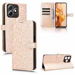 For Ulefone Note 18 Ultra Honeycomb Dot Texture Leather Phone Case(Gold)