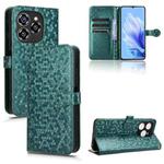 For Oukitel C50 Honeycomb Dot Texture Leather Phone Case(Green)