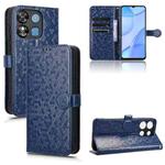 For Oukitel C57S Honeycomb Dot Texture Leather Phone Case(Blue)