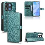 For Oukitel C57S Honeycomb Dot Texture Leather Phone Case(Green)