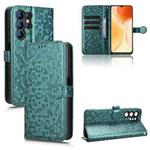 For Oukitel C61 / C61 Pro Honeycomb Dot Texture Leather Phone Case(Green)