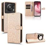 For Oukitel C60 / C60 Pro Honeycomb Dot Texture Leather Phone Case(Gold)