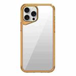 For iPhone 15 Pro Ice Transparent Series TPU + PC + Acrylic Hybrid Phone Case(Orange)