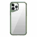 For iPhone 14 Pro Max Ice Transparent Series TPU + PC + Acrylic Hybrid Phone Case(Green)