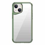 For iPhone 14 Plus Ice Transparent Series TPU + PC + Acrylic Hybrid Phone Case(Green)