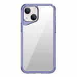 For iPhone 13 Ice Transparent Series TPU + PC + Acrylic Hybrid Phone Case(Purple)
