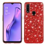 For OPPO A8 / A31 Glitter Powder Shockproof TPU Protective Case(Red)