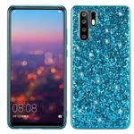 For OPPO A91 / F5 / Reno3 Glitter Powder Shockproof TPU Protective Case(Blue)