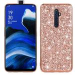 For OPPO Reno2 Z Glitter Powder Shockproof TPU Protective Case(Rose Gold)