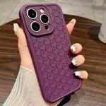 For iPhone 15 Pro Max Honeycomb Cooling TPU Phone Case(Purple)