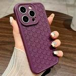 For iPhone 15 Pro Honeycomb Cooling TPU Phone Case(Purple)