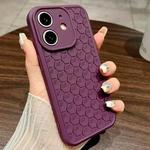 For iPhone 11 Honeycomb Cooling TPU Phone Case(Purple)