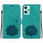 For OnePlus Nord CE 2 Lite 5G Lotus Embossed Leather Phone Case(Green)