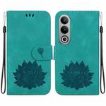 For OnePlus Nord CE4 Lotus Embossed Leather Phone Case(Green)