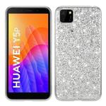 For Huawei Y5P Glitter Powder Shockproof TPU Protective Case(Silver)