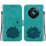 For Realme C53 / C53 India / C51 Lotus Embossed Leather Phone Case(Green)
