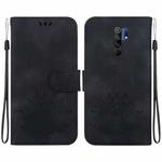 For Xiaomi Redmi 9 / 9 Prime Lotus Embossed Leather Phone Case(Black)