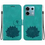 For Xiaomi Redmi Note 13 Pro 5G Lotus Embossed Leather Phone Case(Green)