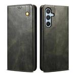 For Samsung Galaxy S25 FE 5G Oil Wax Crazy Horse Texture Leather Phone Case(Green)
