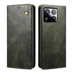 For Xiaomi 15 Pro Oil Wax Crazy Horse Texture Leather Phone Case(Green)