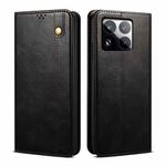 For Xiaomi 15 Oil Wax Crazy Horse Texture Leather Phone Case(Black)