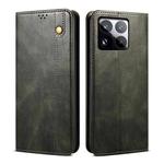 For Xiaomi 15 Oil Wax Crazy Horse Texture Leather Phone Case(Green)