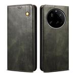 For Xiaomi 15 Ultra Oil Wax Crazy Horse Texture Leather Phone Case(Green)