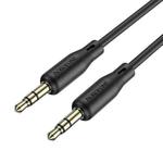 Borofone BL18 AUX Silicone Audio Cable, 3.5mm to 3.5mm Cable(Black)