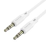 Borofone BL18 AUX Silicone Audio Cable, 3.5mm to 3.5mm Cable(White)