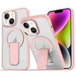 For iPhone 14 / 13 Acrylic + TPU MagSafe Holder Phone Case(Pink)