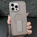 For iPhone 13 Pro Max Acrylic + TPU MagSafe Holder Phone Case(Titanium Grey)