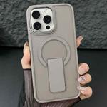 For iPhone 13 Pro Acrylic + TPU MagSafe Holder Phone Case(Titanium Grey)