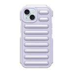 For iPhone 15 Plus Capsule Series Candy Color TPU Phone Case(Purple)