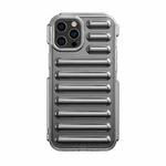 For iPhone 12 Pro Max Capsule Series Candy Color TPU Phone Case(Transparent Grey)