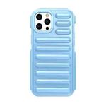 For iPhone 12 Pro Capsule Series Candy Color TPU Phone Case(Blue)