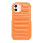 For iPhone 12 Capsule Series Candy Color TPU Phone Case(Orange)