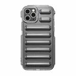 For iPhone 11 Pro Max Capsule Series Candy Color TPU Phone Case(Transparent Grey)