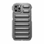 For iPhone 11 Pro Capsule Series Candy Color TPU Phone Case(Transparent Grey)
