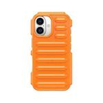 For iPhone 16 Capsule Series Candy Color TPU Phone Case(Orange)